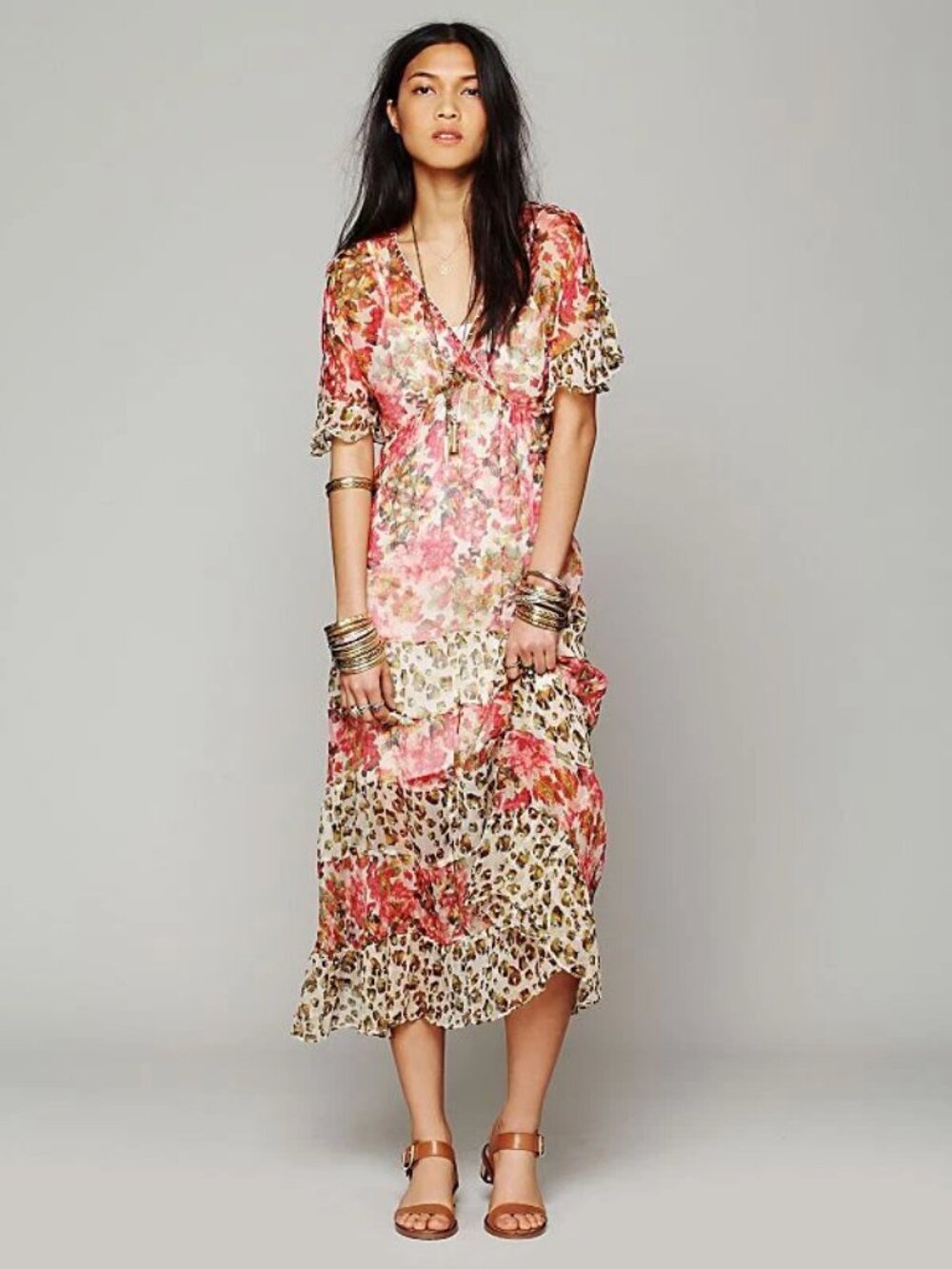 Free People All I Got Tiered Maxi Dress